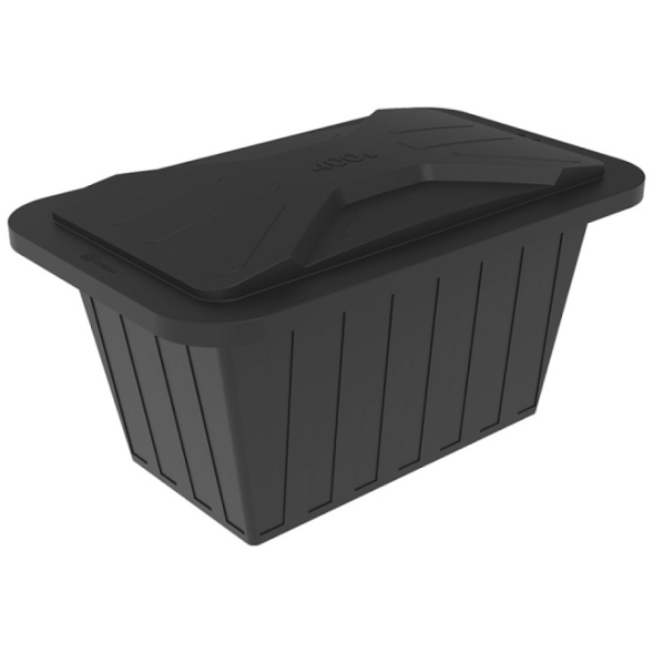 Ванна пластиковая пищевая с крышкой К, 400 л, HDPE, черный [121207.0400.899.000] в Магнитогорске