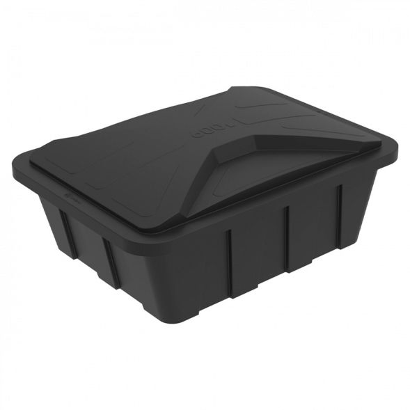 Ванна пластиковая пищевая с крышкой KN, 600 л, 1.0 г/см³, HDPE, черный [121201.0600.899.000] в Магнитогорске